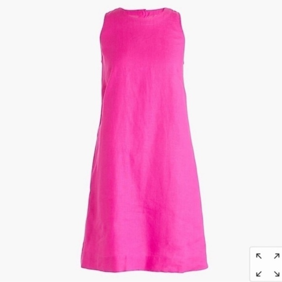 J. Crew 100% linen mini dress. Size Xxs. - Picture 2 of 16